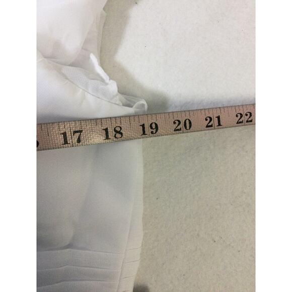 PARTY DRESS 10 L white lace up corset handkerchief knee length dress NEW B142 - Picture 5 of 7